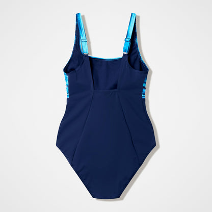 Contour Eclipse Printed Swimsuit Navy/Blue | Speedo
