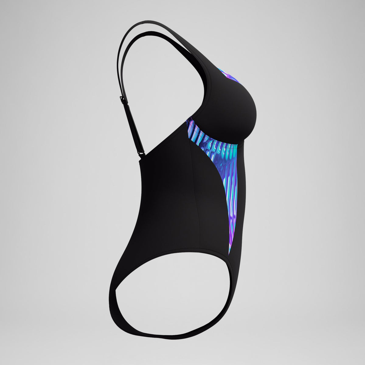 Shaping Printed LunaElustre Swimsuit Black/Purple | Speedo