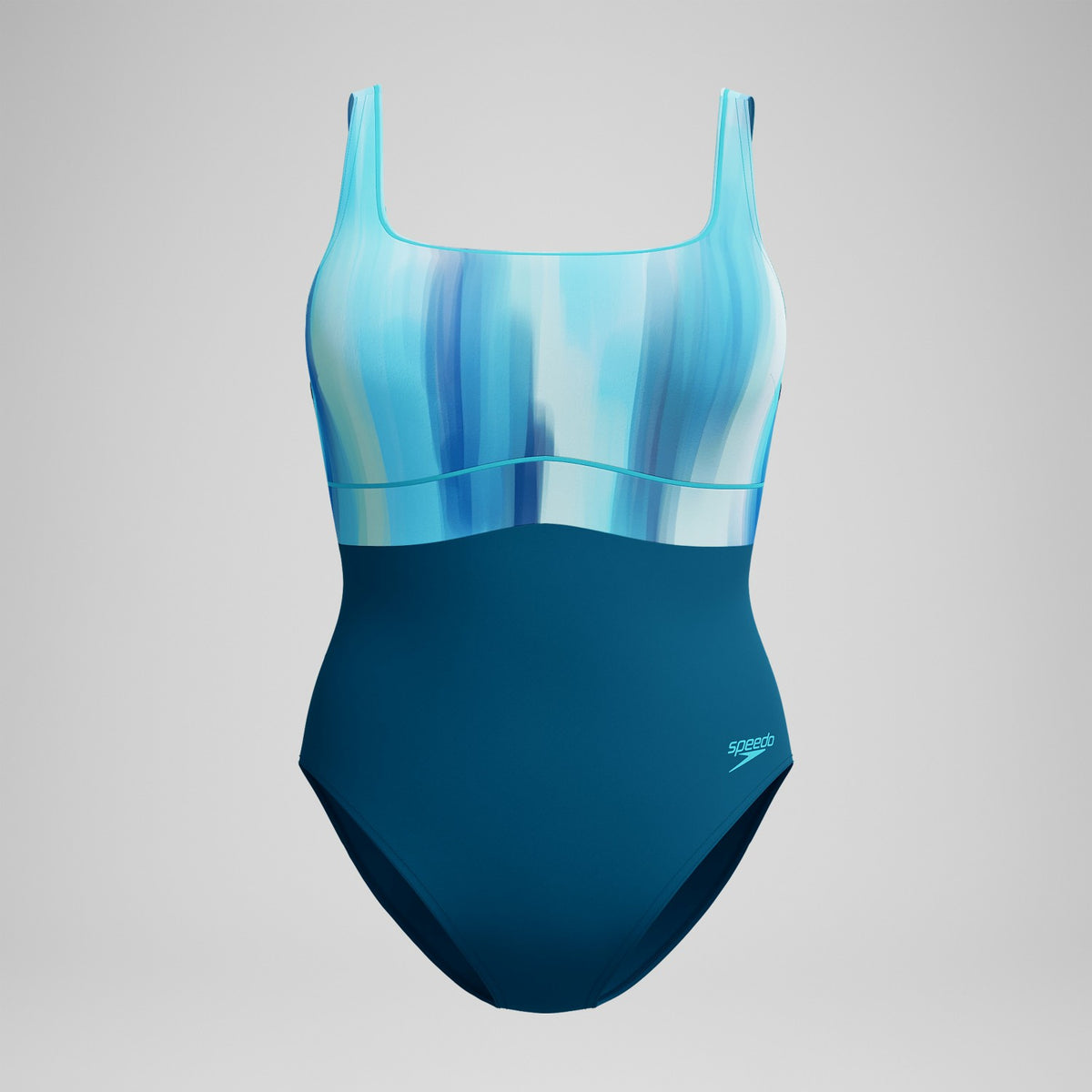 Shaping Printed Contour Eclipse Swimsuit DarkTeal/Green | Speedo