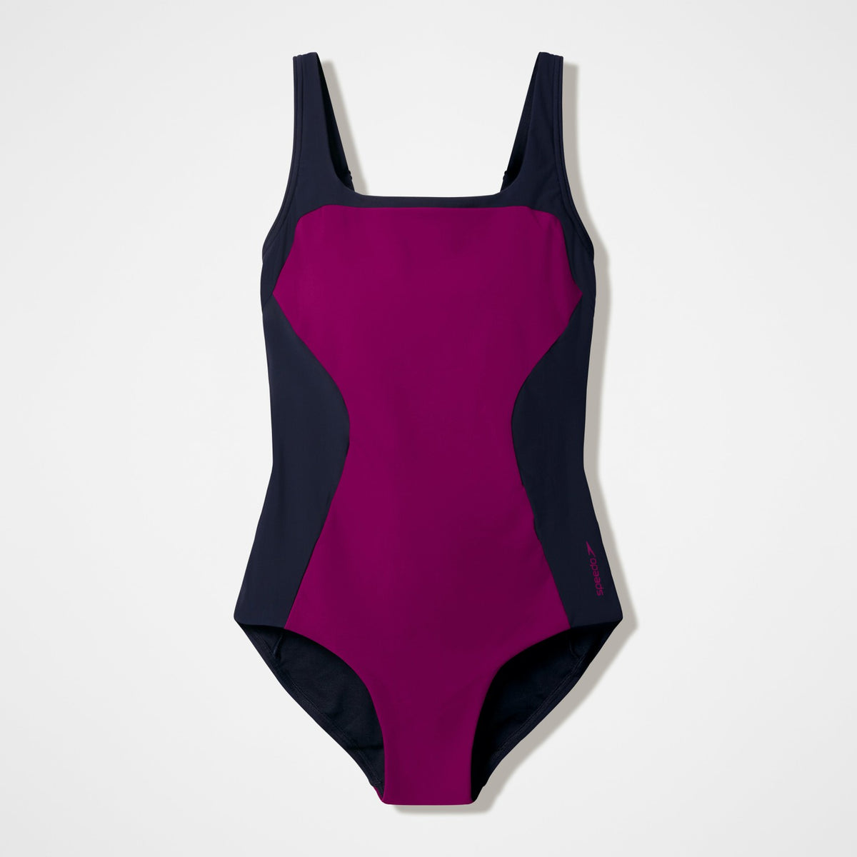 Colourblock Contour Swimsuit Dark Pink/Black | Speedo