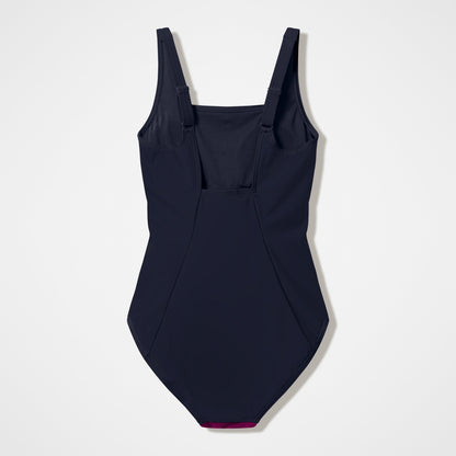 Colourblock Contour Swimsuit Dark Pink/Black | Speedo