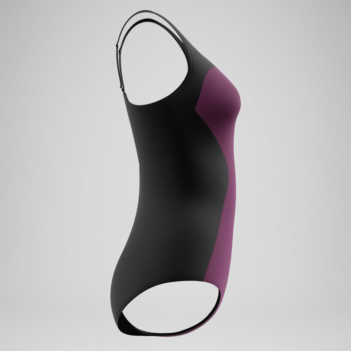 Colourblock Contour Swimsuit Dark Pink/Black | Speedo