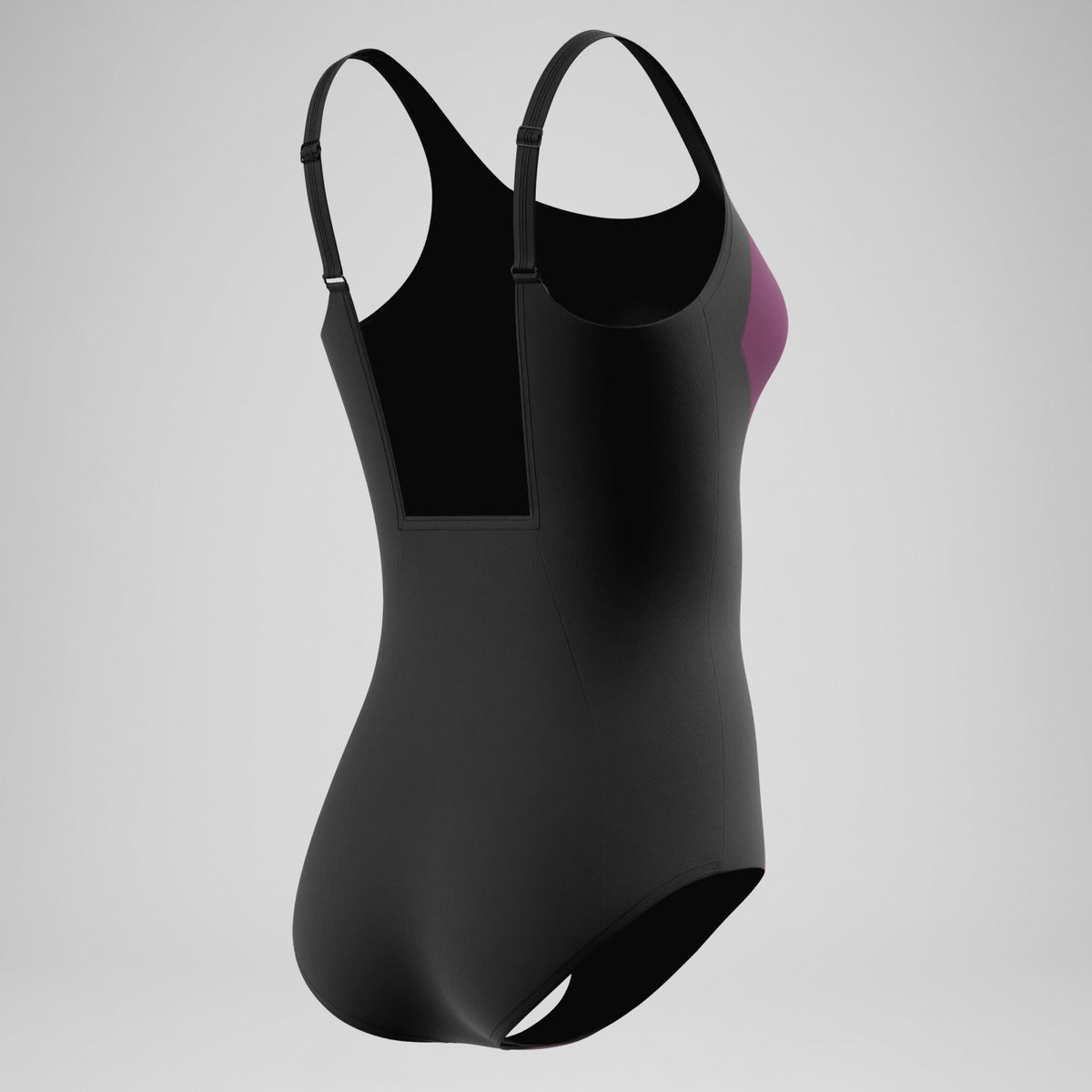 Colourblock Contour Swimsuit Dark Pink/Black | Speedo