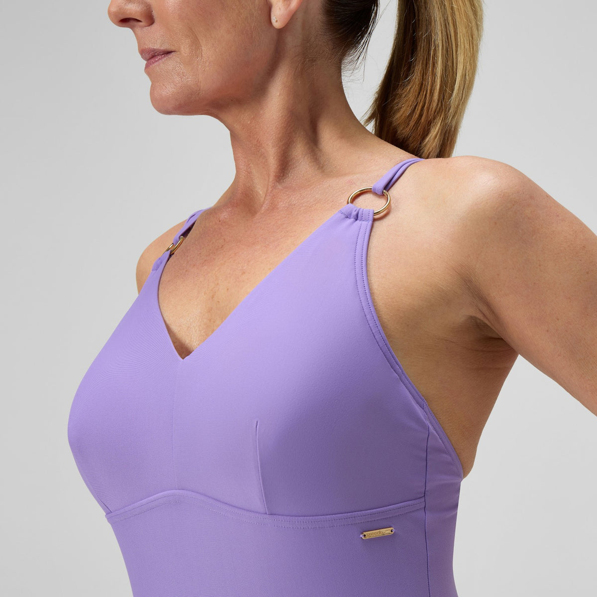 Shaping Strappy Swimsuit Purple | Speedo