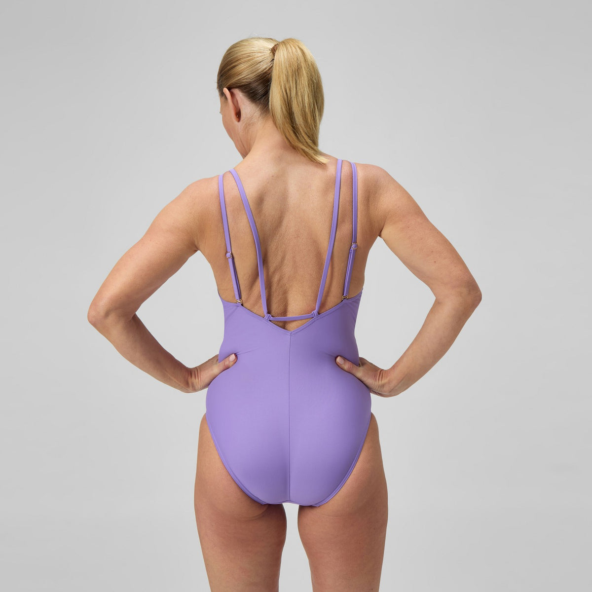 Shaping Strappy Swimsuit Purple | Speedo