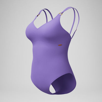 Shaping Strappy Swimsuit Purple | Speedo