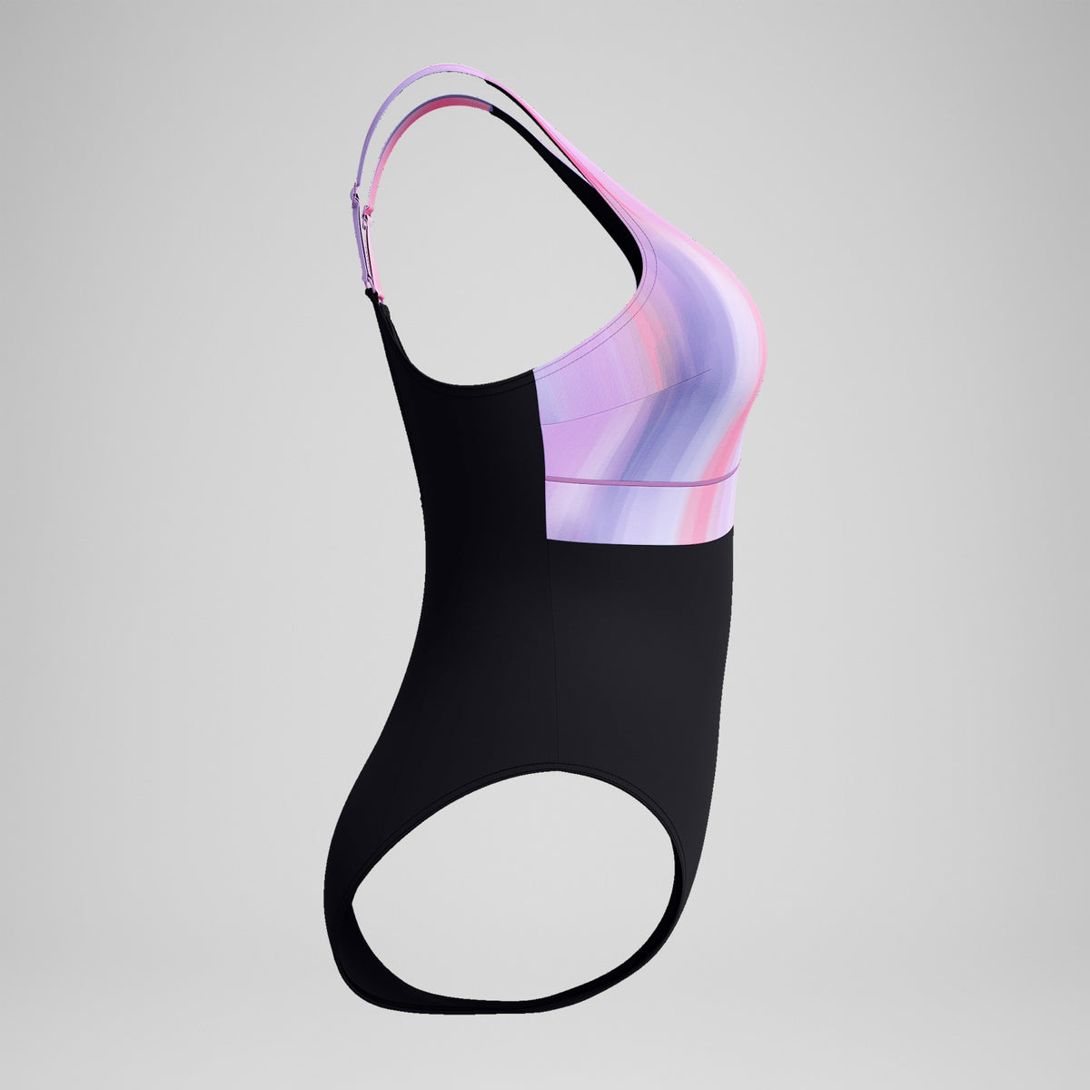 Shaping Printed Contour Eclipse Swimsuit Black/Pink | Speedo