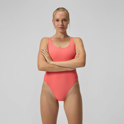 Textured Deep U-Back Swimsuit Coral | Speedo