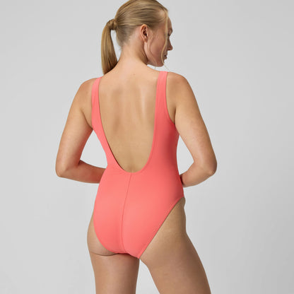 Textured Deep U-Back Swimsuit Coral | Speedo