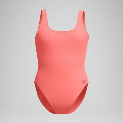 Textured Deep U-Back Swimsuit Coral | Speedo