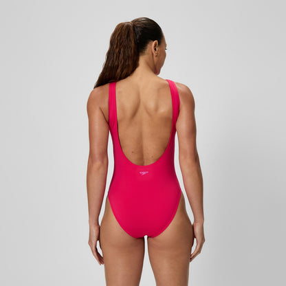 Solid High Neck Swimsuit Ruby | Speedo