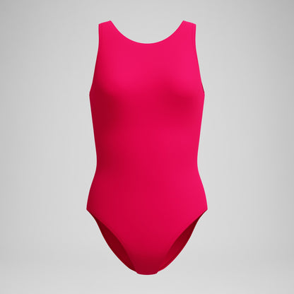 Solid High Neck Swimsuit Ruby | Speedo
