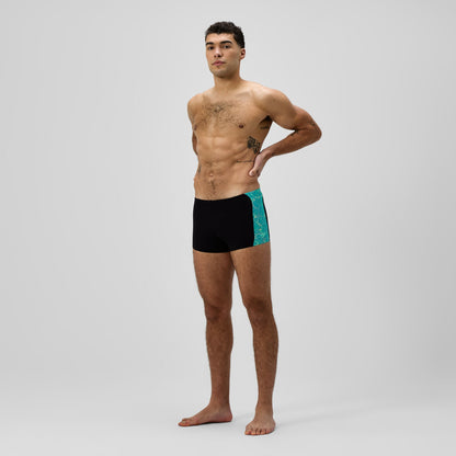 Hyperboom Panel Aquashorts Black/Turquoise | Speedo