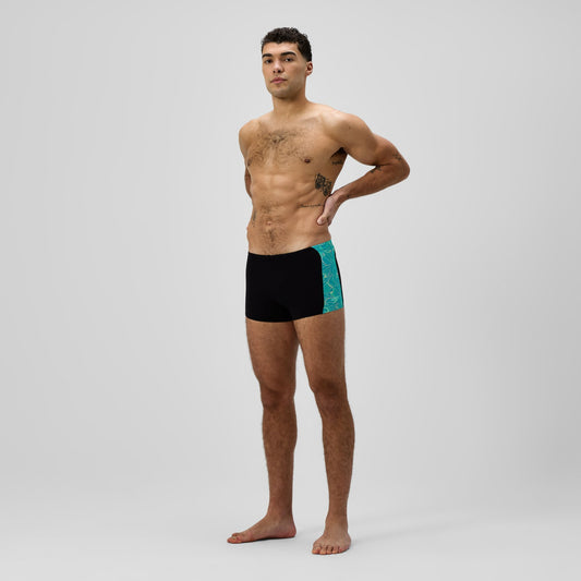 Hyperboom Panel Aquashorts Black/Turquoise | Speedo