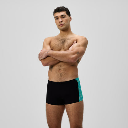 Hyperboom Panel Aquashorts Black/Turquoise | Speedo