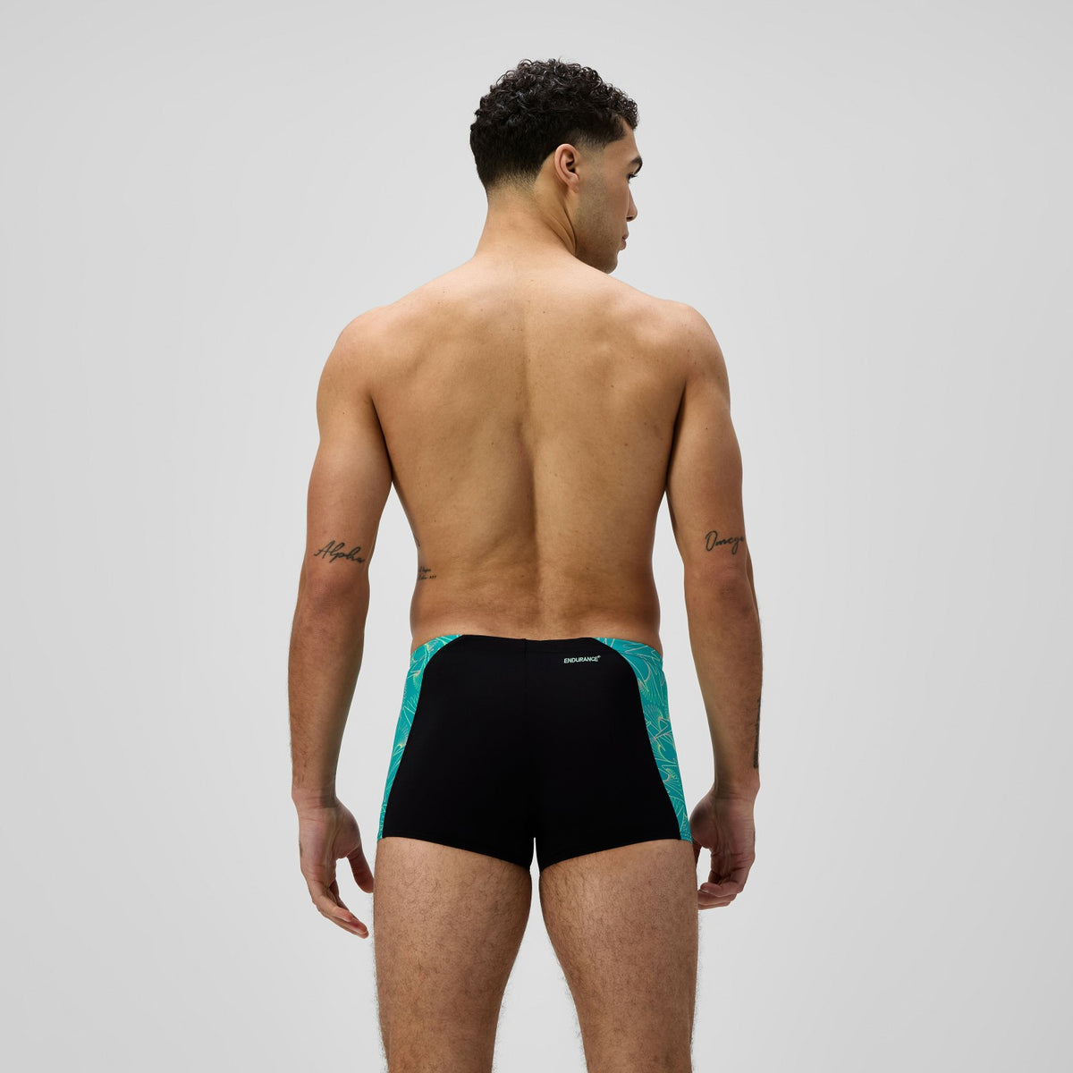 Hyperboom Panel Aquashorts Black/Turquoise | Speedo