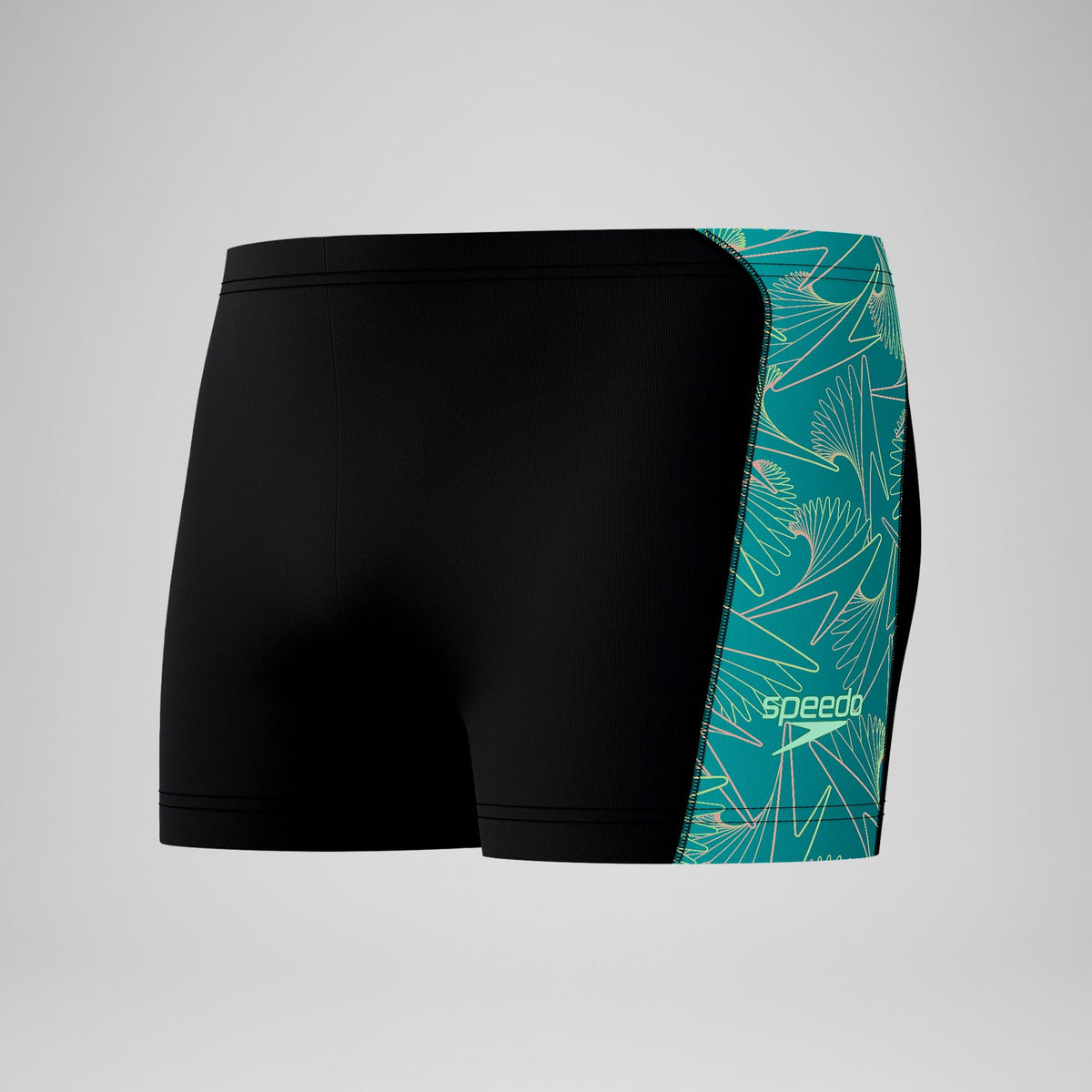 Hyperboom Panel Aquashorts Black/Turquoise | Speedo