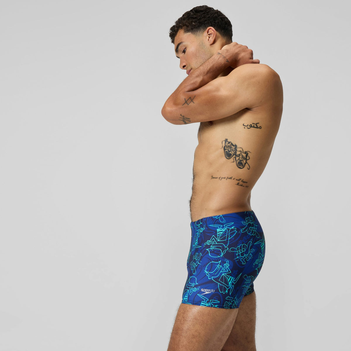 Printed Beachstar Aquashorts Blue | Speedo