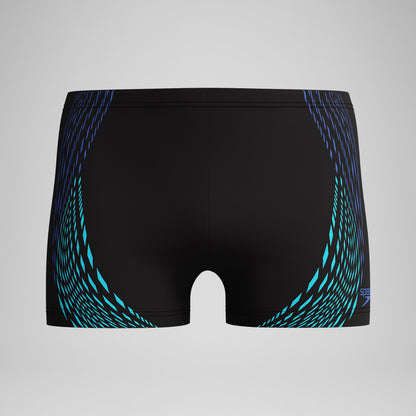 Duo Logo Print Aquashorts Black/Blue | Speedo