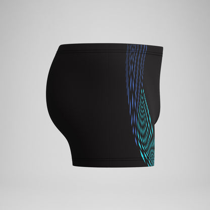 Duo Logo Print Aquashorts Black/Blue | Speedo