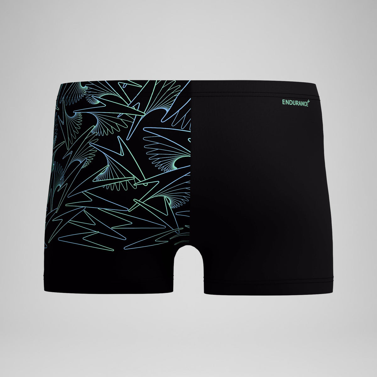Hyperboom V-Cut Aquashorts Black/Green | Speedo