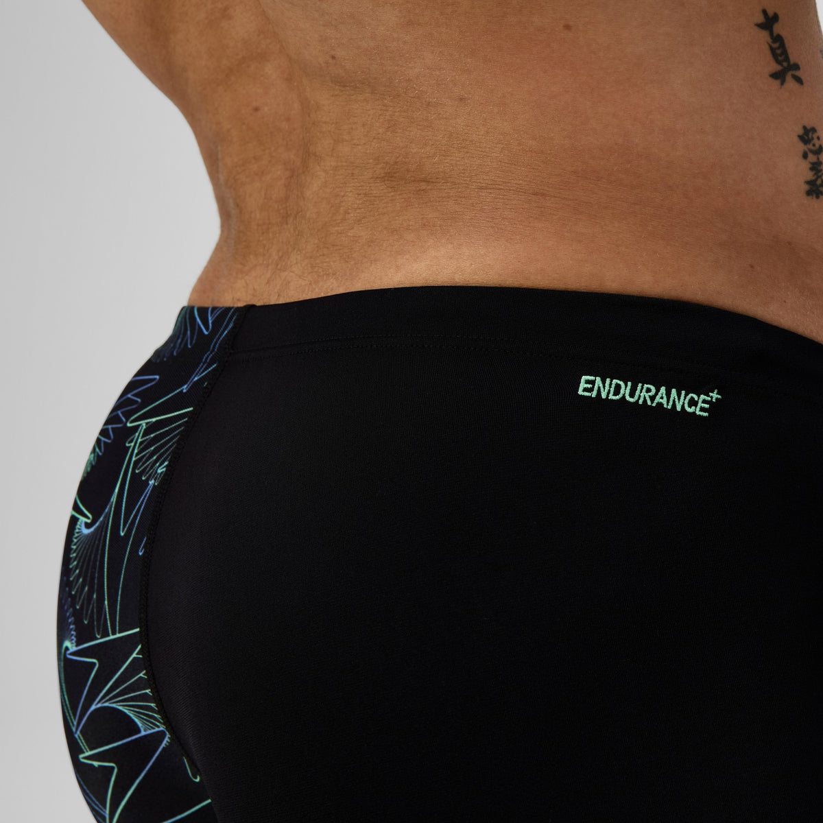 Hyperboom V-Cut Aquashorts Black/Green | Speedo