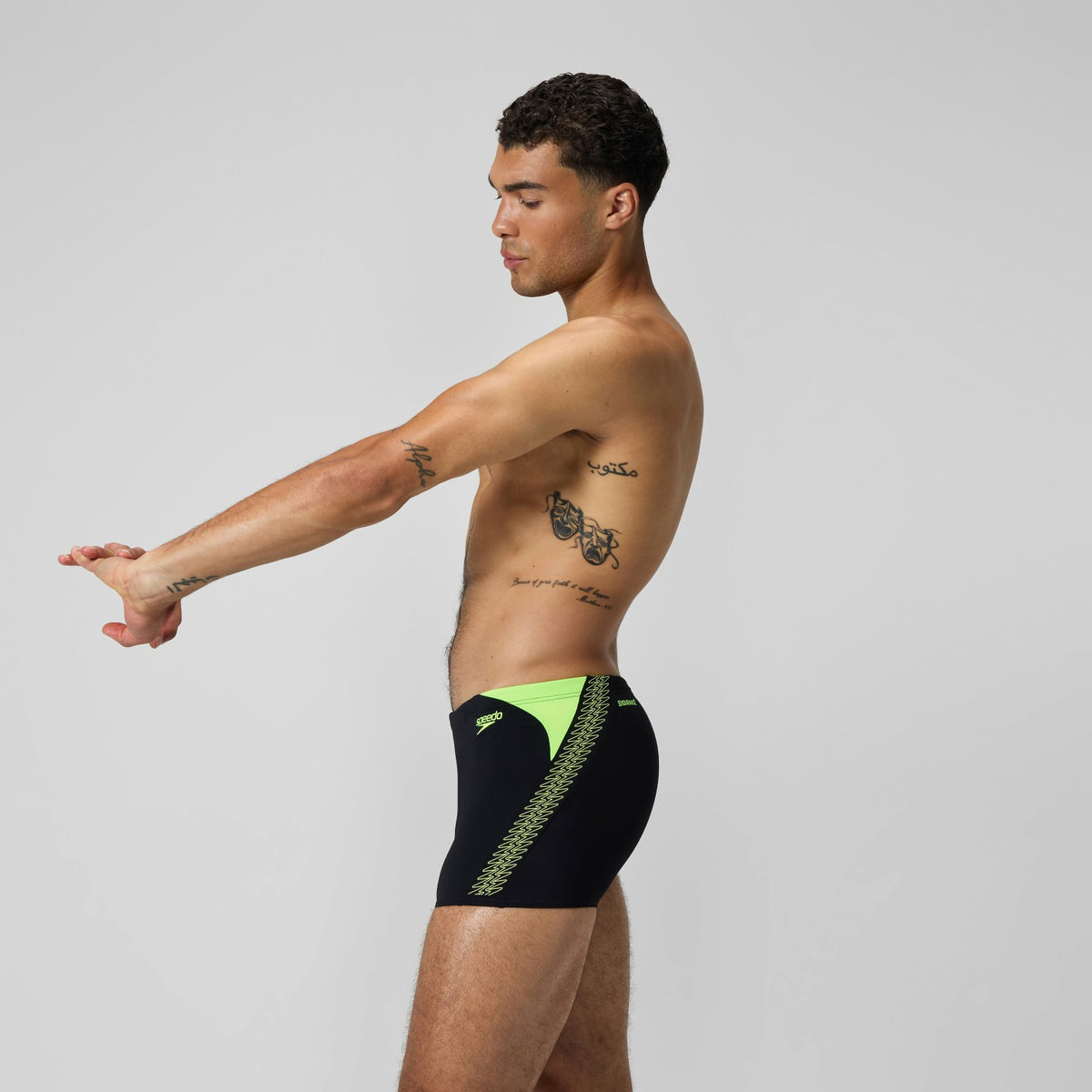 HyperBoom Splice Aquashorts Black/Yellow | Speedo