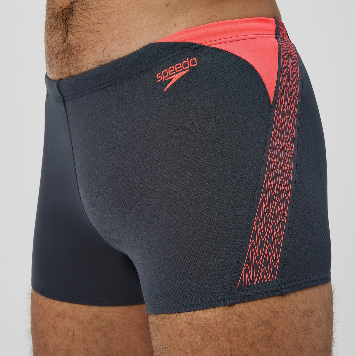 Hyperboom Splice Aquashorts Grey/Orange | Speedo