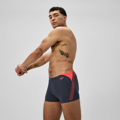 Hyperboom Splice Aquashorts Grey/Orange | Speedo