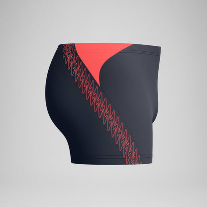 Hyperboom Splice Aquashorts Grey/Orange | Speedo