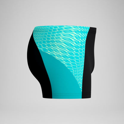 Endurance+ MAX Splice Aquashorts Black/Turquoise | Speedo