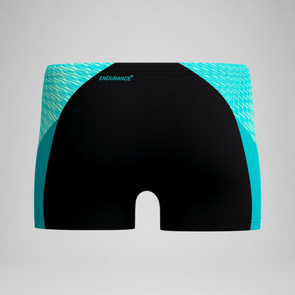 Endurance+ MAX Splice Aquashorts Black/Turquoise | Speedo