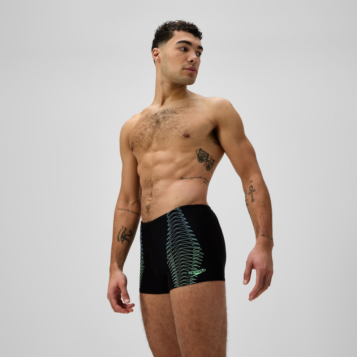 Duo Logo Aquashorts Black | Speedo