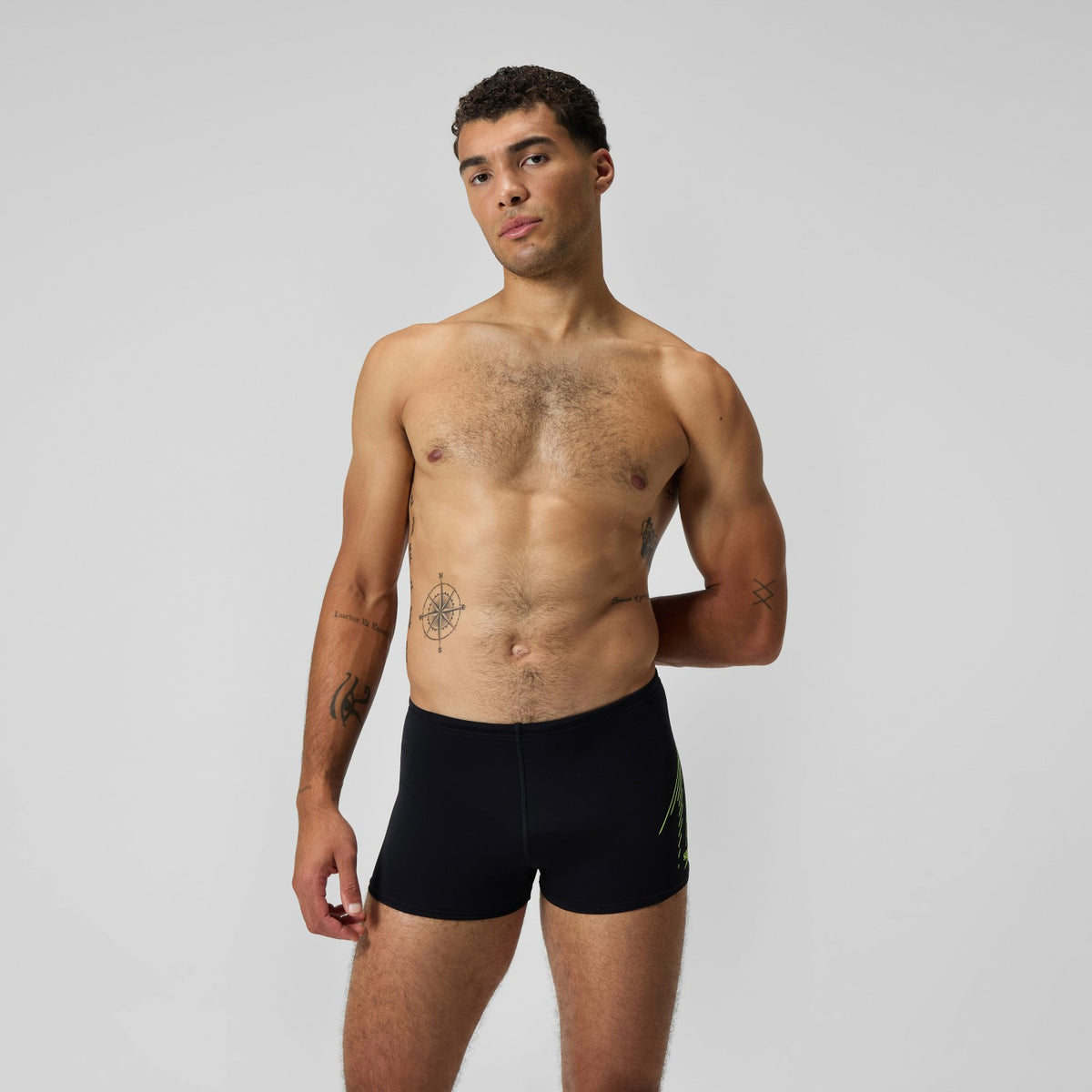 HyperBoom Placement Aquashorts Black/Yellow | Speedo
