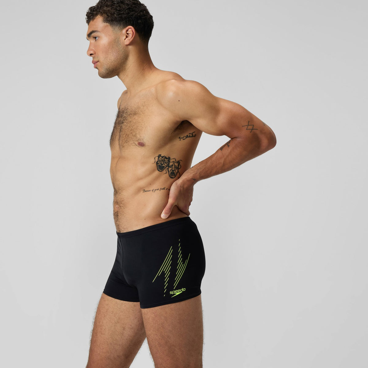HyperBoom Placement Aquashorts Black/Yellow | Speedo