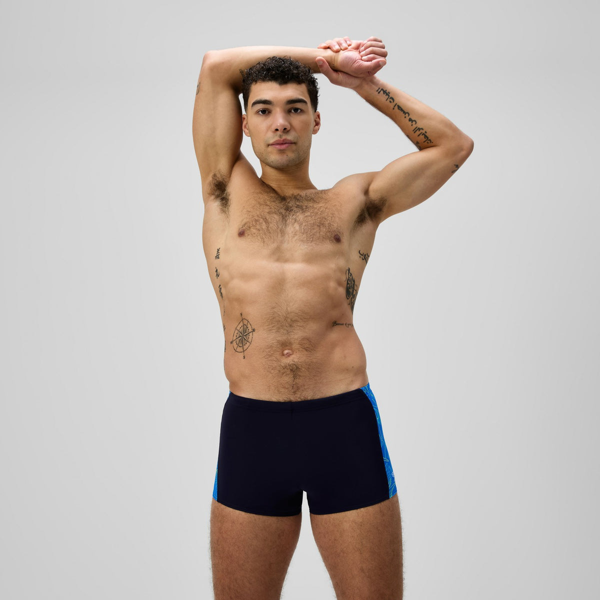 Hyperboom Panel Aquashorts Navy/Blue | Speedo