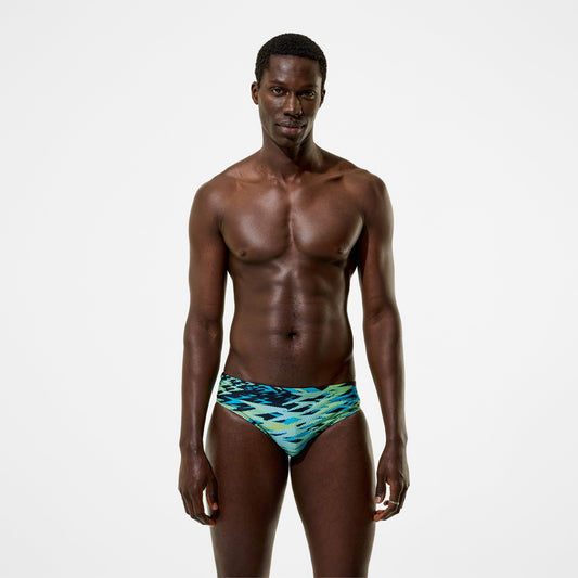 Hyperboom Printed Brief Black/Green | Speedo