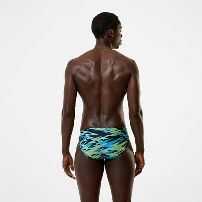 Hyperboom Printed Brief Black/Green | Speedo