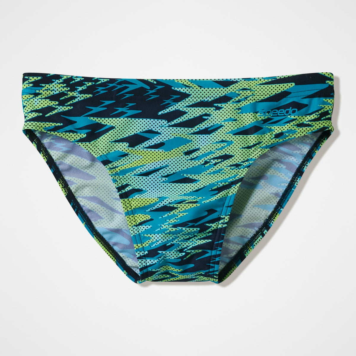Hyperboom Printed Brief Black/Green | Speedo