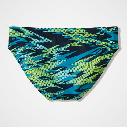 Hyperboom Printed Brief Black/Green | Speedo