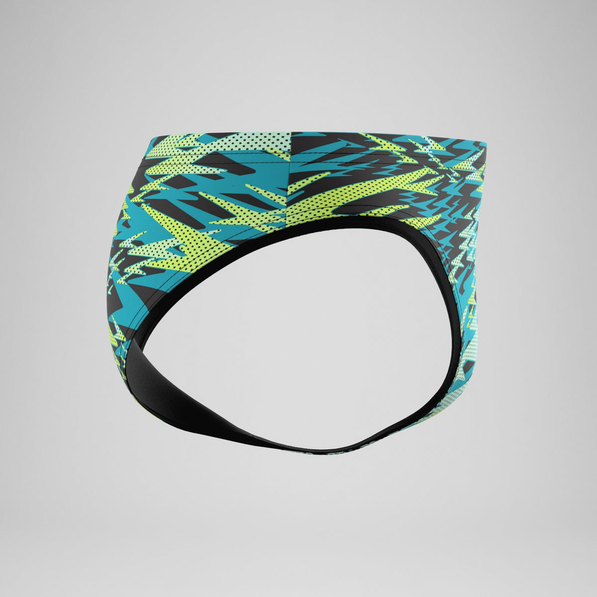 Hyperboom Printed Brief Black/Green | Speedo