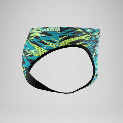 Hyperboom Printed Brief Black/Green | Speedo