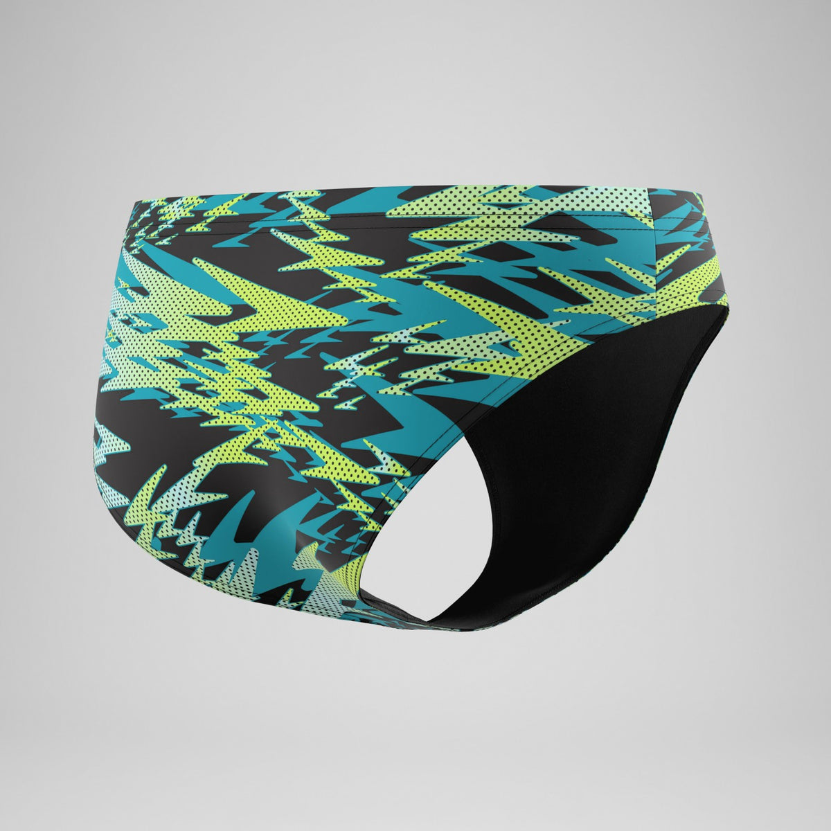 Hyperboom Printed Brief Black/Green | Speedo