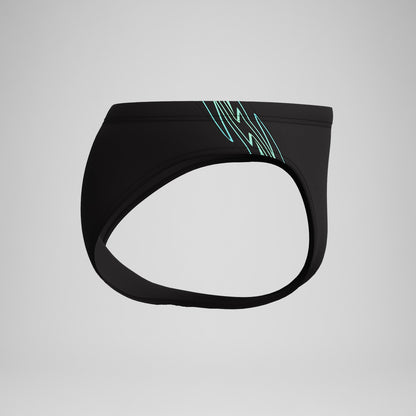 Hyperboom Splice Brief Black/Green | Speedo