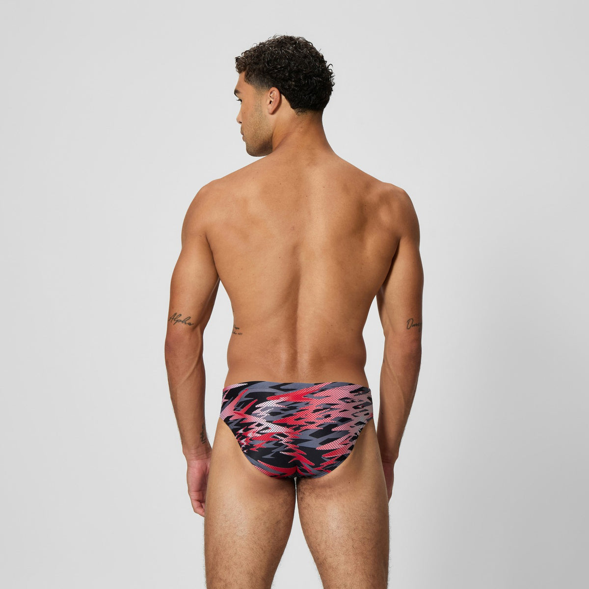 Hyperboom Printed Brief Black/Red | Speedo