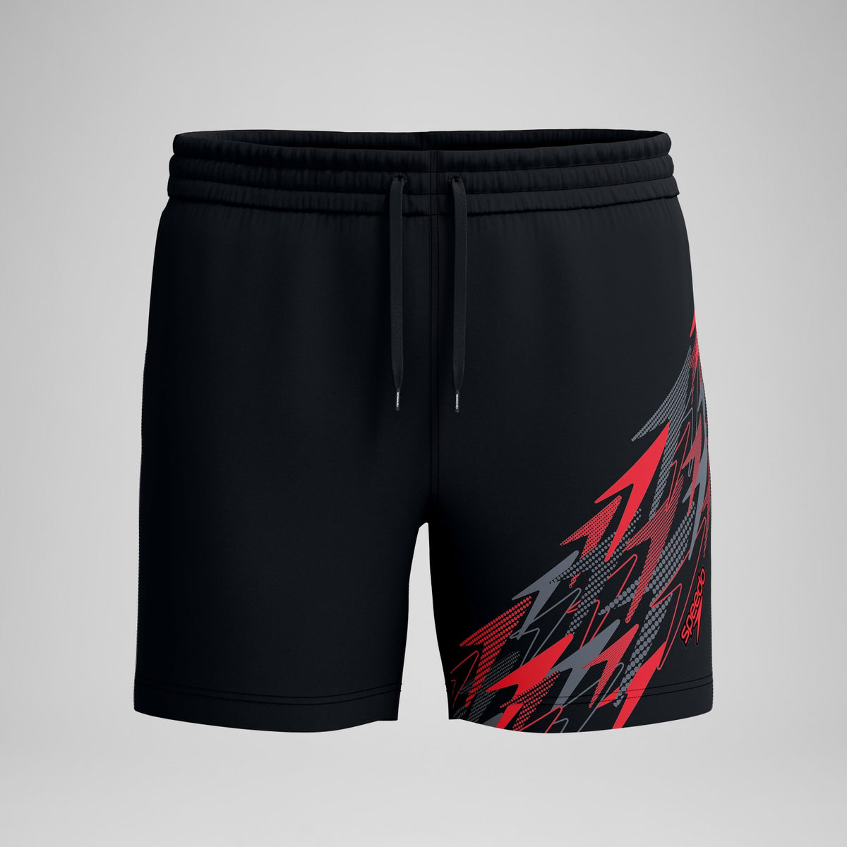 Medley Logo Swim Shorts Black/Red | Speedo