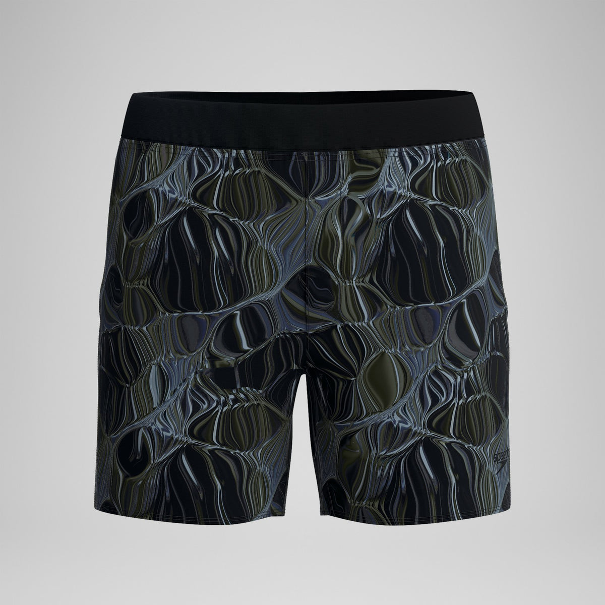 Print Volley Swim Shorts Black/Grey | Speedo