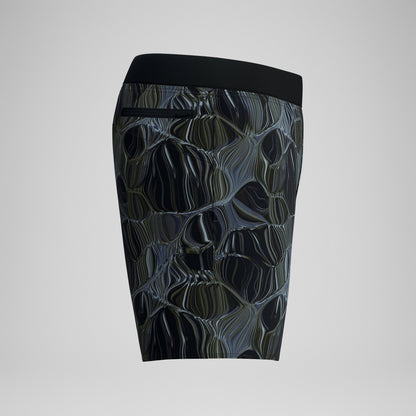 Print Volley Swim Shorts Black/Grey | Speedo