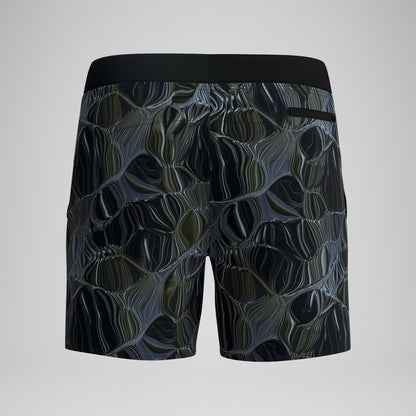 Print Volley Swim Shorts Black/Grey | Speedo