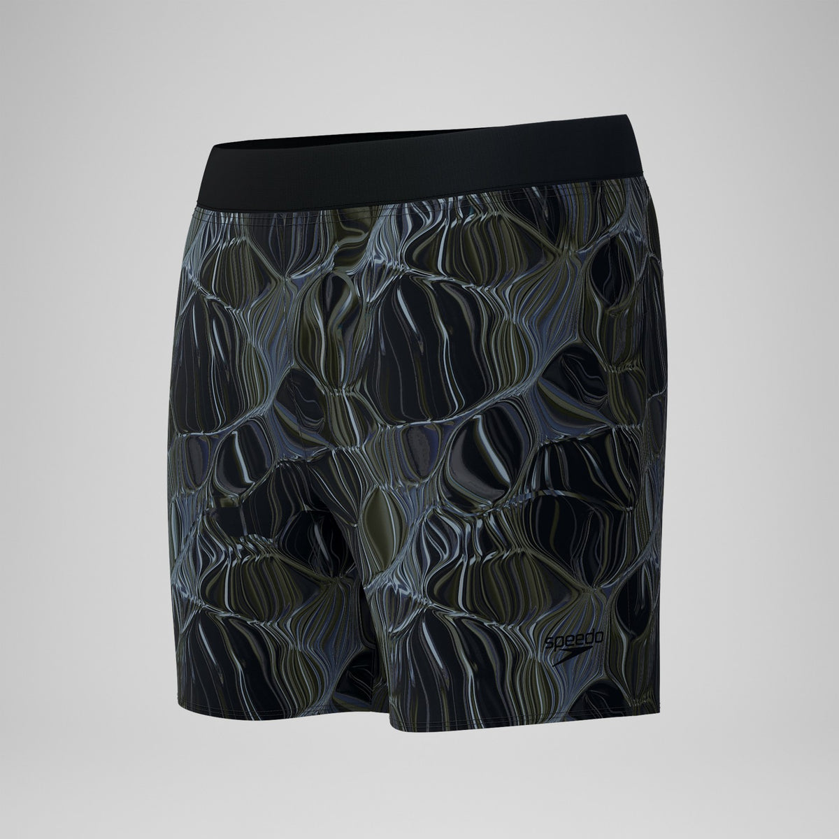 Print Volley Swim Shorts Black/Grey | Speedo